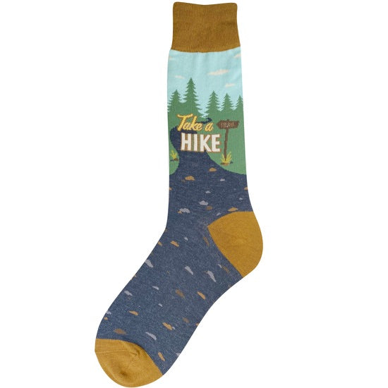 Men’s “Take a Hike” Socks - Jilly's Socks 'n Such