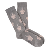 Men’s-Middle Finger Socks (grey & black & red) - Jilly's Socks 'n Such
