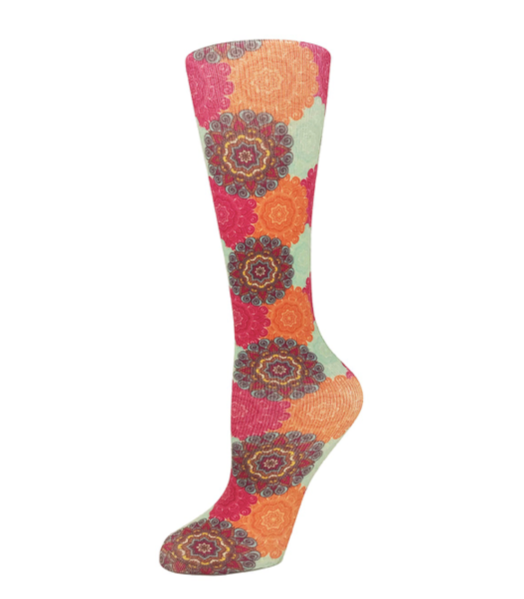 8-15 mmHg  Compression Socks- Bohemian - Jilly's Socks 'n Such