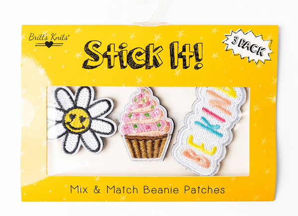 Britt’s Knits Stick It! Mix & Match Beanie Patches - Jilly's Socks 'n Such
