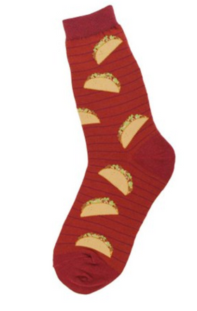 Women's Red Taco Tuesday Socks-Foot Traffic