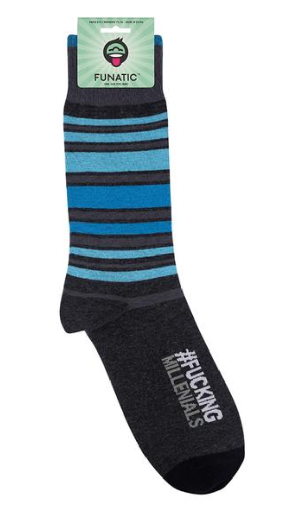 Fucking Millenials Socks - One Size - Jilly's Socks 'n Such