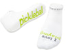 Notes to Self “I love playing pickleball” white Multiple sizes - Jilly's Socks 'n Such