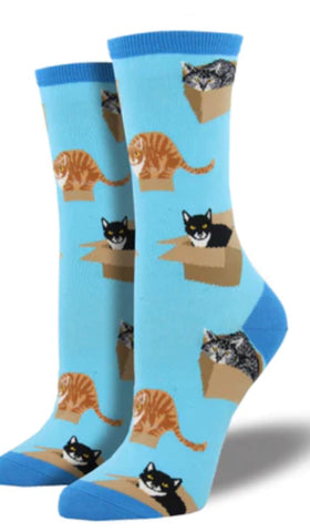 Women’s “Cat in a Box” socks