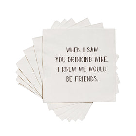 “When I saw you drinking wine” Cocktail Napkins - 20 ct