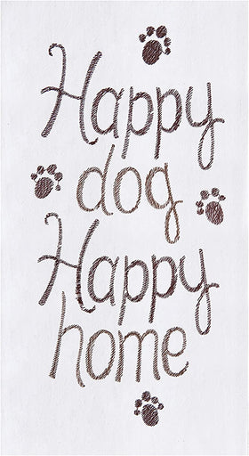 “Happy Dog Happy Home” Kitchen Towel