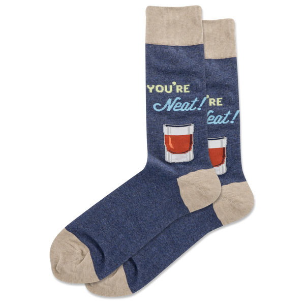 Men’s “You’re Neat!” Whiskey Socks - Jilly's Socks 'n Such