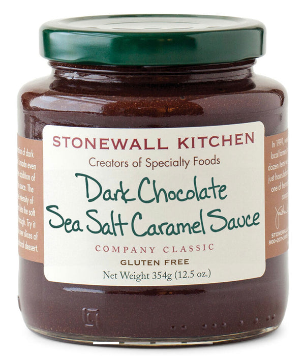 Stonewall Kitchen Dark Chocolate Sea Salt Caramel Sauce - Jilly's Socks 'n Such