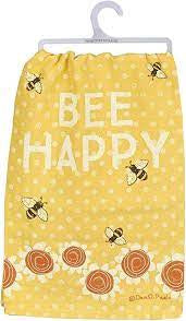 “Bee Happy” Kitchen Towel