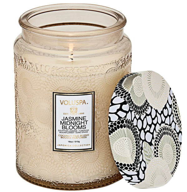 Voluspa candles - Jasmine Midnight Blooms Collection - Jilly's Socks 'n Such
