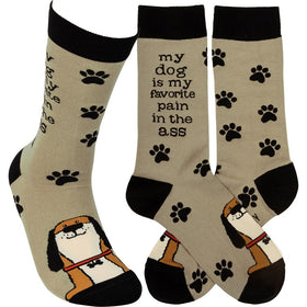 “Favorite Pain in the Ass” Dog Socks - One Size
