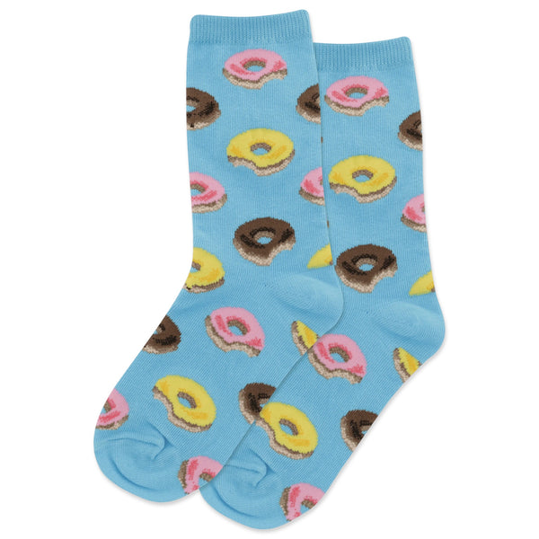 Kid’s Donut Socks - Light Blue - Jilly's Socks 'n Such