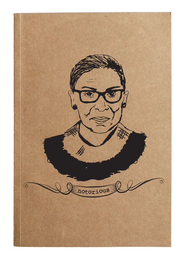 Notorious RBG  Lined Sheet Journal - 60 pgs - Jilly's Socks 'n Such
