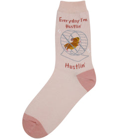 Women’s “Everyday I’m Hustlin’” Hamster Socks