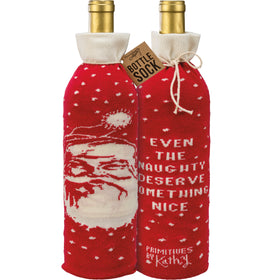 “Something Nice” Christmas Wine Bottle Sock
