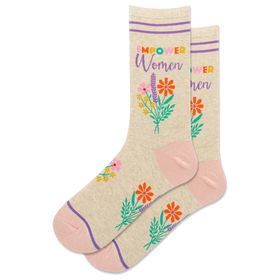 Women’s “Empower Women” Wildflower Socks