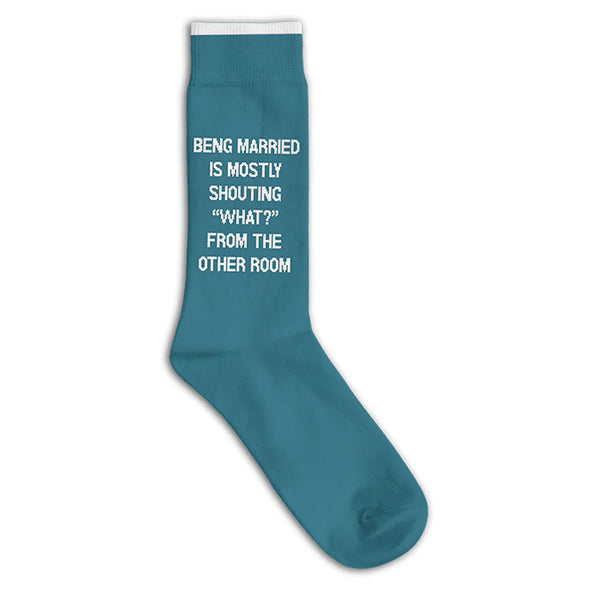 “Being Married Is Mostly” Socks - One Size - Jilly's Socks 'n Such