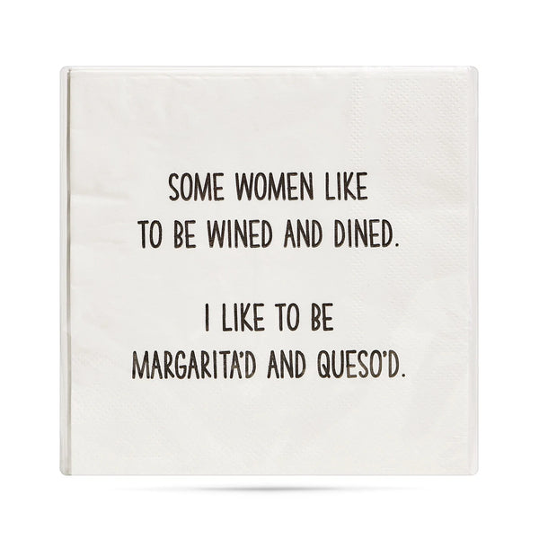 Margarita’d and Queso’d Cocktail Napkins - 20 ct - Jilly's Socks 'n Such