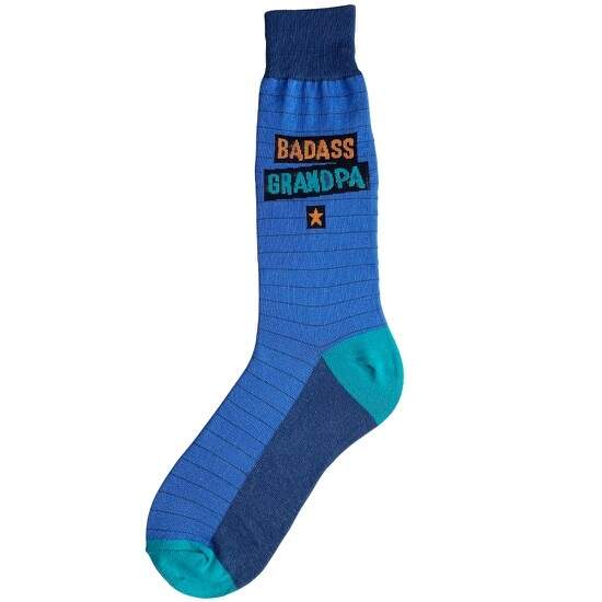 Men’s “Badass Grandpa” Socks - Jilly's Socks 'n Such