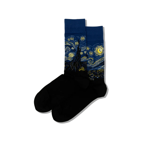 Men’s Van Gogh Starry Night Socks - Jilly's Socks 'n Such