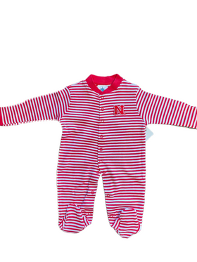 Creative Knitwear-Children’s Striped Nebraska Footie Pajama Romper