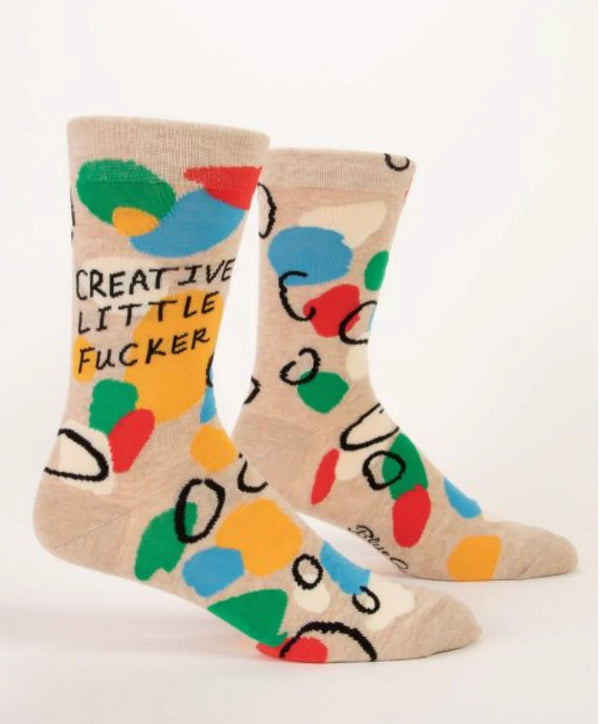 Mens “Creative Little Fucker” Socks - Jilly's Socks 'n Such