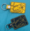Belle Sew Cute leather keychains - Jilly's Socks 'n Such