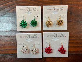 Holiday Bow Earrings by Simply Noelle