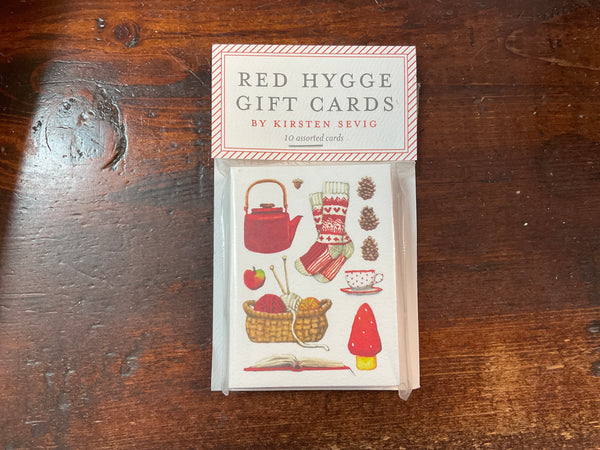 Kirsten Sevig Red Hygge Gift Cards - Jilly's Socks 'n Such
