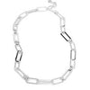 rho jewelry -  rope chain links necklace -gold & silver - Jilly's Socks 'n Such