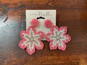 Holiday Beaded Earrings by Simply Noelle - Snowflake