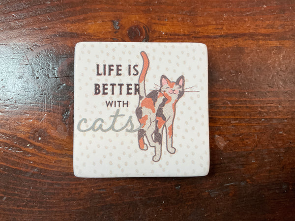 Calico Cat Magnet by Demdaco - Jilly's Socks 'n Such