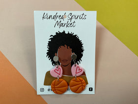 Kindred Spirits Market Earrings Style BB1 - basketball