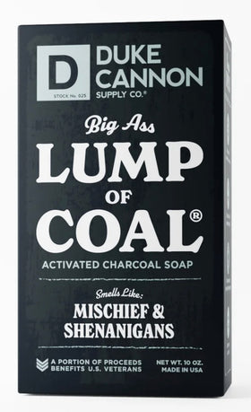 Big Ass Lump of Coal activated charcoal soap by Duke Cannon Supply Co.