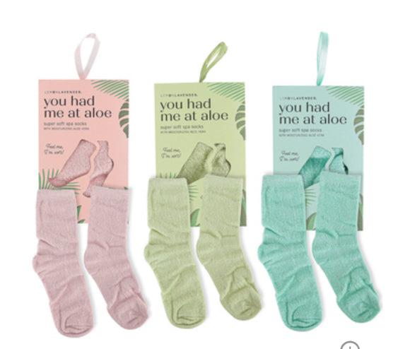 Lemon Lavender Aloe Socks