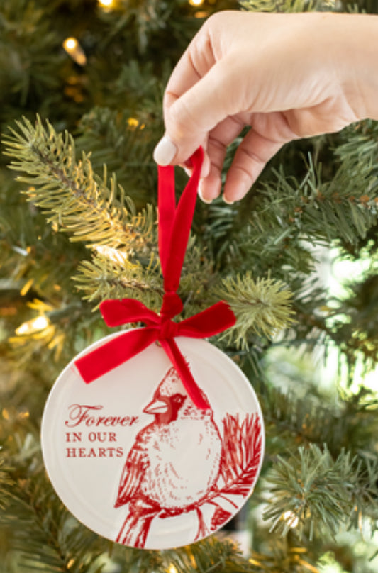 Cardinal Ceramic Box Ornament