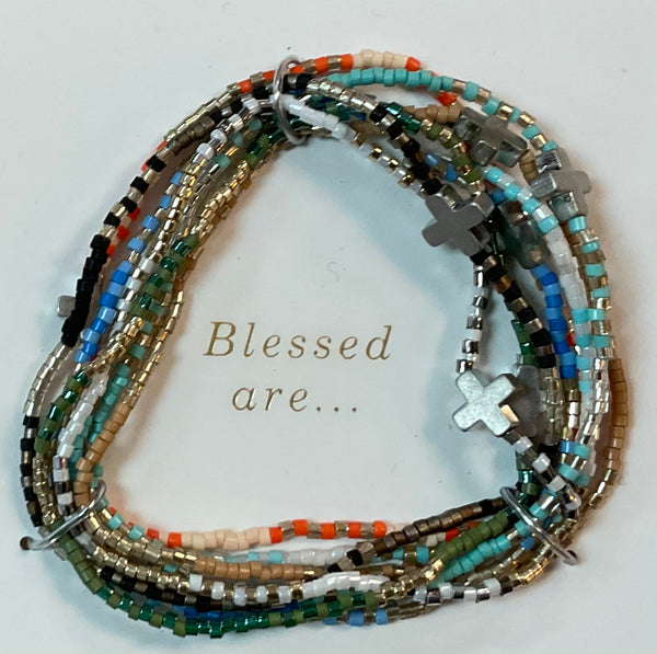 “Blessed are…” Multi-strand Bracelet - Jilly's Socks 'n Such