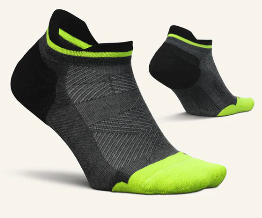 Elite Max cushion no show socks by Feetures- “Midnight Neon” - Jilly's Socks 'n Such