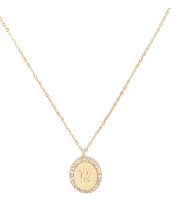 “Samantha” initial necklace by Michelle McDowell - Jilly's Socks 'n Such