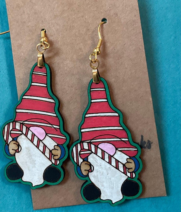 Sunshine and Spinks Holiday Gnome earrings - Jilly's Socks 'n Such