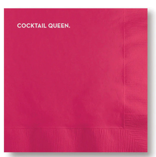 “Cocktail Queen” cocktail napkins 20 count - Jilly's Socks 'n Such