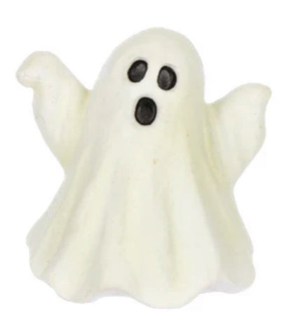 Glow in the Dark Ghost pocket charm with sentiment card - Jilly's Socks 'n Such