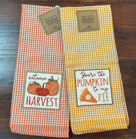 “You’re the Pumpkin to my Pie” Kitchen Towels