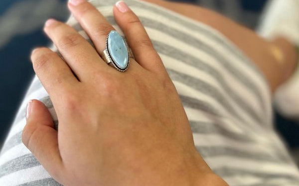 Anju Adjustable Semiprecious Stone Rings - Jilly's Socks 'n Such