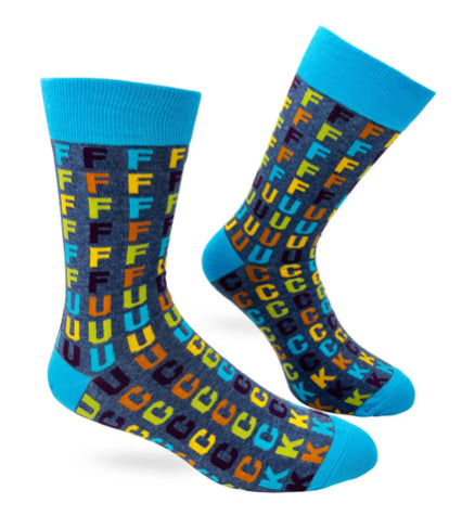 FFFFFFUUUCCCCKKKK Men’s Novelty Crew Socks