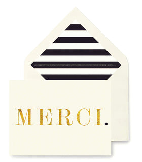 “MERCI.”  Greeting Card