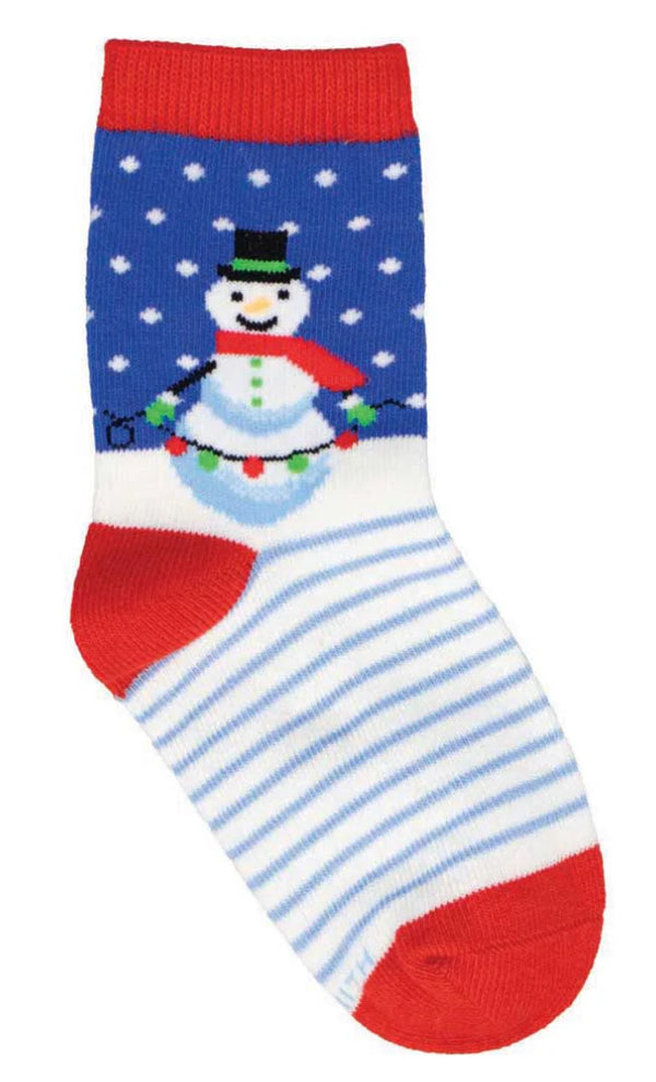 Festive Snowman kids’ socks