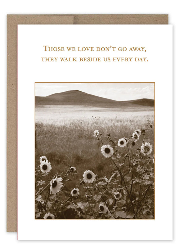 “Walk beside us….” Shannon Martin sympathy card - Jilly's Socks 'n Such