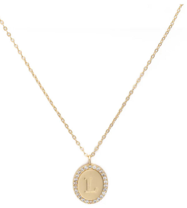 “Samantha” initial necklace by Michelle McDowell - Jilly's Socks 'n Such