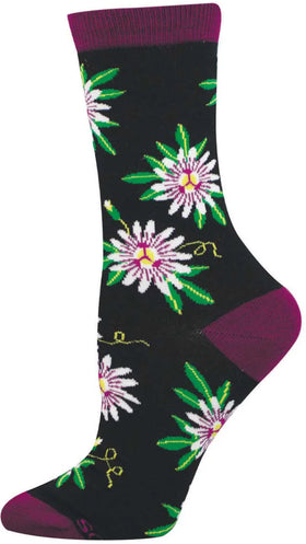 Women’s Passionfruit Flower Bamboo Socks